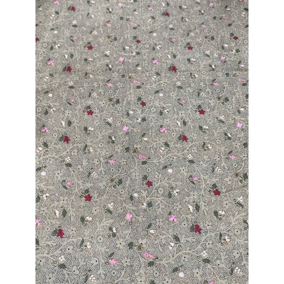 Vintage Floral Cotton Fabric 1/2 Yard 44" Wide Material Quilting Sewing & Crafts - Picture 1 of 6